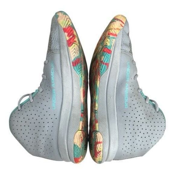 Under Armor Gs Jet 2019 (3022121-102 Grey Multicolored Bottom Sneakers 6.5Youth - Picture 4 of 11